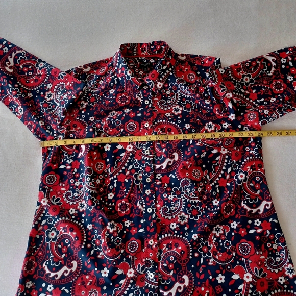 TALBOTS Floral Paisley Shirt, size 1X - Picture 9 of 13